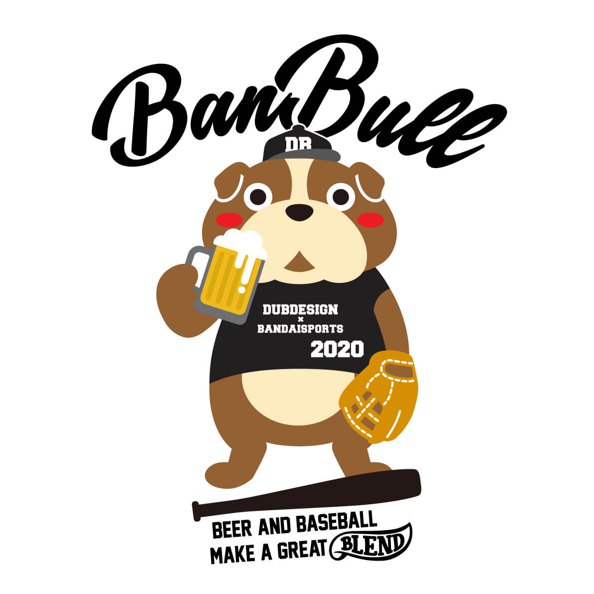 バンダイスポーツコラボ Banbull Beerblend Tシャツのご紹介 フライヤー ポスター 名刺 Pop ロゴなどを格安料金でデザイン制作 Dubdesign ダブデザイン